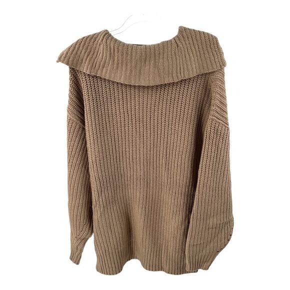 Free People Swim Deep Chunky Knit Oversized Cardigan Slouchy Sz S NEW - Picture 5 of 6